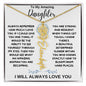 To My Amazing Daughter / Gift from Mom / Gift From Dad / Flower Name Necklace