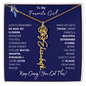 To My Favorite Girl /Beautiful Determined Flower / Birth Flower Name Necklace