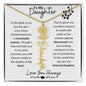 To My Daughter / Remarkable Woman / Gift from Mom / Gift from Dad / Flower Name Necklace