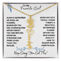 To My Favorite Girl / Birth Flower Name Necklace