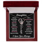 Daughter / Gift from Mom / Gift from Dad / Flower Name Necklace