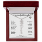 To My Handpicked Daughter/ Personalized Birth Flower Name Necklace