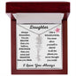 Daughter / Gift from Mom / Gift from Dad / Flower Name Necklace