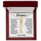 Personalized Daughter Name Necklace with Birth Flower β Gift from Dad