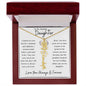 To My Daughter/ So Proud of You / Gift from Mom / Gift from Dad / Flower Name Necklace