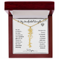 To My Handpicked Daughter/ Personalized Birth Flower Name Necklace