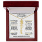 To My Lovely Daughter / Gift from Mom / Gift from Day / Flower Name Necklace