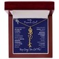 To My Favorite Girl /Beautiful Determined Flower / Birth Flower Name Necklace