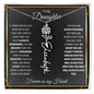 To My Daughter / Gift from Mom / Gift from Dad / Flower Name Necklace