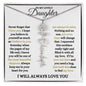 To My Lovely Daughter / Gift from Mom / Gift from Day / Flower Name Necklace