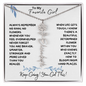 To My Favorite Girl / Birth Flower Name Necklace