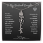 To My Destined Daughter / Chosen by Fate / Birth Flower Name Necklace