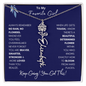 To My Favorite Girl /Beautiful Determined Flower / Birth Flower Name Necklace