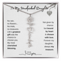 To My Handpicked Daughter/ Personalized Birth Flower Name Necklace