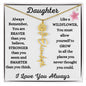 Daughter / Gift from Mom / Gift from Dad / Flower Name Necklace