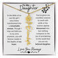 To My Daughter / Remarkable Woman / Gift from Mom / Gift from Dad / Flower Name Necklace
