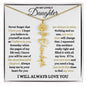 To My Lovely Daughter / Gift from Mom / Gift from Day / Flower Name Necklace
