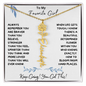 To My Favorite Girl / Determined Flower / BirthFlower Name Necklace