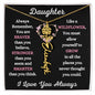 Daughter / Gift from Mom / Gift from Dad / Flower Name Necklace