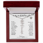 To My Handpicked Daughter/ Personalized Birth Flower Name Necklace