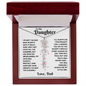 Personalized Daughter Name Necklace with Birth Flower β Gift from Dad