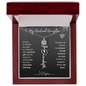 To My Destined Daughter / Chosen by Fate / Birth Flower Name Necklace