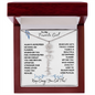 To My Favorite Girl / Birth Flower Name Necklace