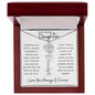 To My Daughter/ So Proud of You / Gift from Mom / Gift from Dad / Flower Name Necklace