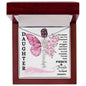 Daughter / Fierce & Fragile / Gift from Mom / Gift from Dad / Flower Name Necklace