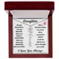Daughter / Gift from Mom / Gift from Dad / Flower Name Necklace