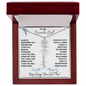 To My Favorite Girl / Determined Flower / BirthFlower Name Necklace