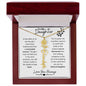 To My Daughter / Remarkable Woman / Gift from Mom / Gift from Dad / Flower Name Necklace