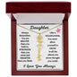 Daughter / Gift from Mom / Gift from Dad / Flower Name Necklace