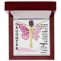 Daughter / Fierce & Fragile / Gift from Mom / Gift from Dad / Flower Name Necklace
