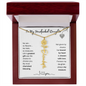 To My Handpicked Daughter/ Personalized Birth Flower Name Necklace