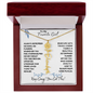To My Favorite Girl / Birth Flower Name Necklace