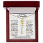 To My Lovely Daughter / Gift from Mom / Gift from Day / Flower Name Necklace