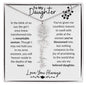 To My Daughter / Remarkable Woman / Gift from Mom / Gift from Dad / Flower Name Necklace