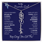 To My Favorite Girl /Beautiful Determined Flower / Birth Flower Name Necklace