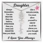 Daughter / Gift from Mom / Gift from Dad / Flower Name Necklace