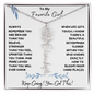 To My Favorite Girl / Determined Flower / BirthFlower Name Necklace