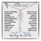To My Favorite Girl / Birth Flower Name Necklace