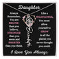Daughter / Gift from Mom / Gift from Dad / Flower Name Necklace