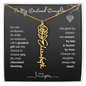 To My Destined Daughter / Chosen by Fate / Birth Flower Name Necklace