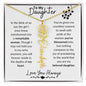 To My Daughter / Remarkable Woman / Gift from Mom / Gift from Dad / Flower Name Necklace