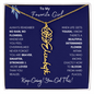 To My Favorite Girl /Beautiful Determined Flower / Birth Flower Name Necklace