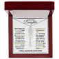 To My Lovely Daughter / Gift from Mom / Gift from Day / Flower Name Necklace