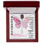 Daughter / Fierce & Fragile / Gift from Mom / Gift from Dad / Flower Name Necklace