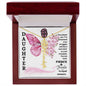 Daughter / Fierce & Fragile / Gift from Mom / Gift from Dad / Flower Name Necklace