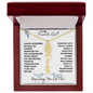 To My Favorite Girl / Birth Flower Name Necklace
